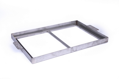 Grilmen nerezový rám s odkapem na grilovací kámen 60x40 cm